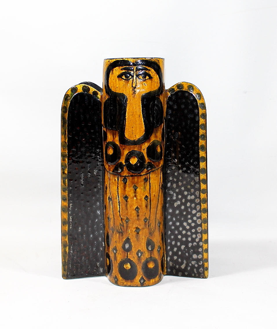 BIRGER KAIPIAINEN. ljusstake, keramik, signerad Rörstrand.