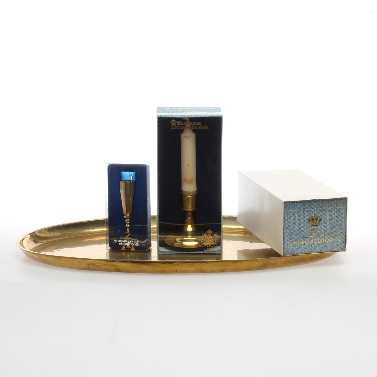 MÄSSING, 4 delar, delvis Skultuna.