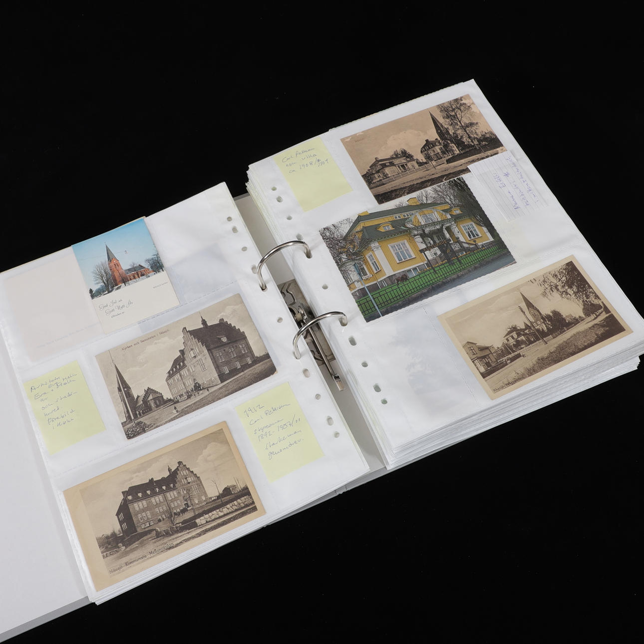 En samling postkort, Nässjömotiv, 20. århundrede.