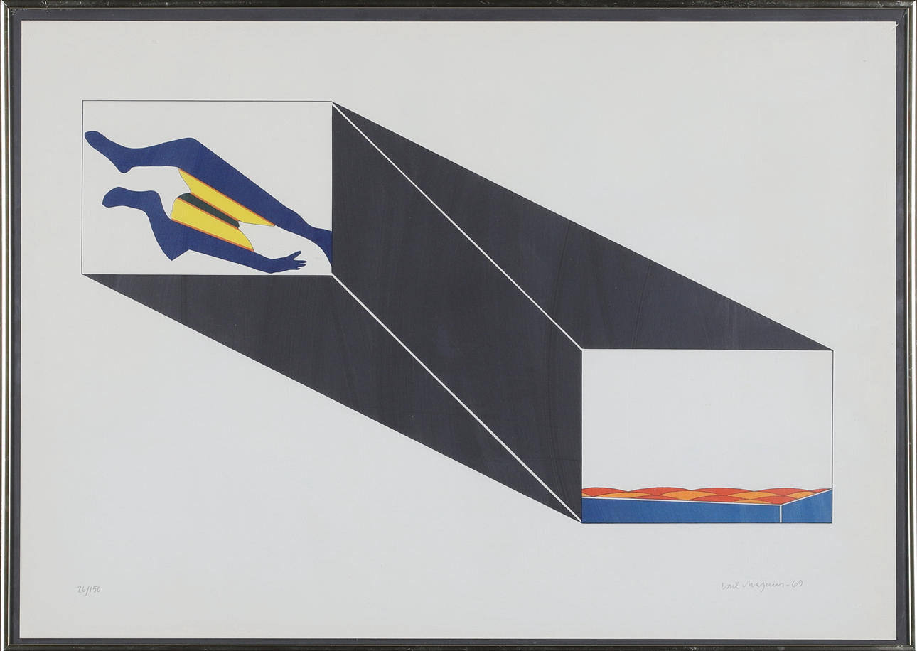 CARL MAGNUS. lithograph, signed, numbered 26/150 and dated -69.
