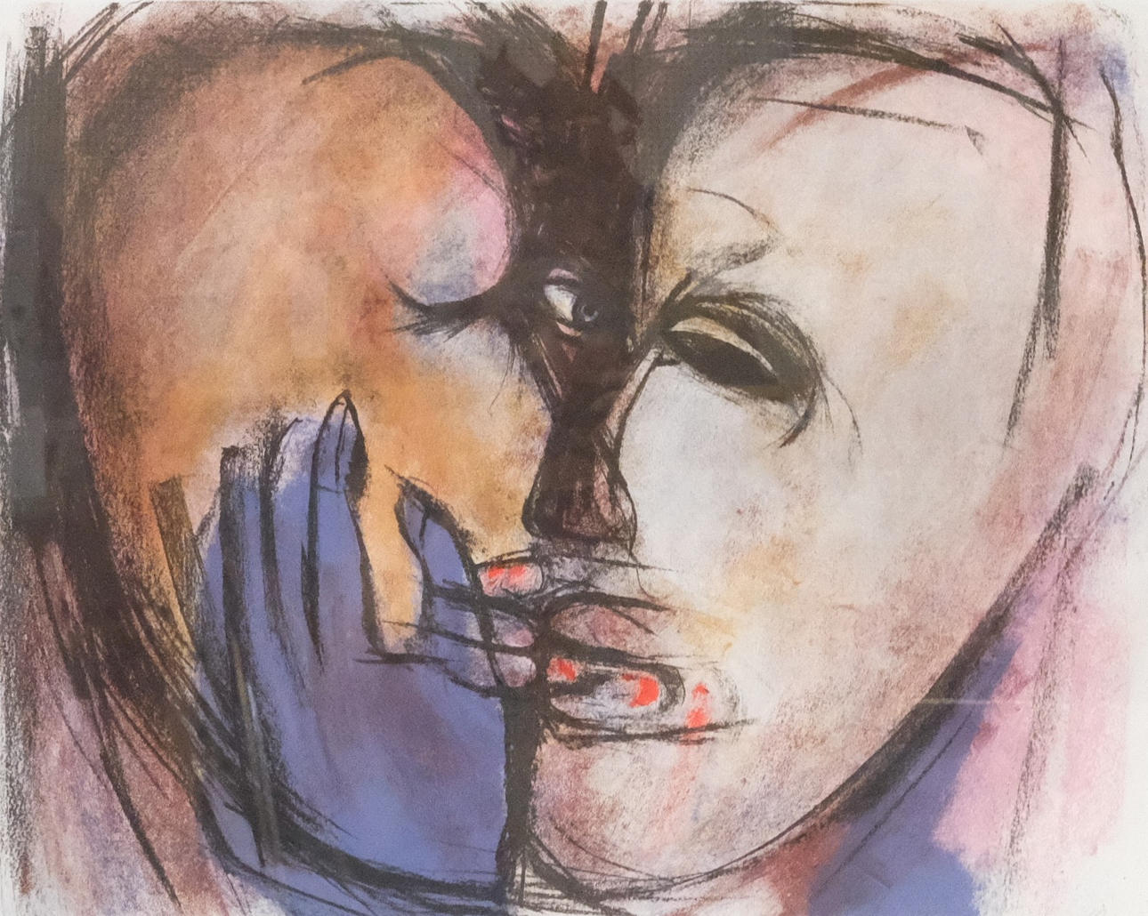 ANN WOLFF. KISSING COUPLE.