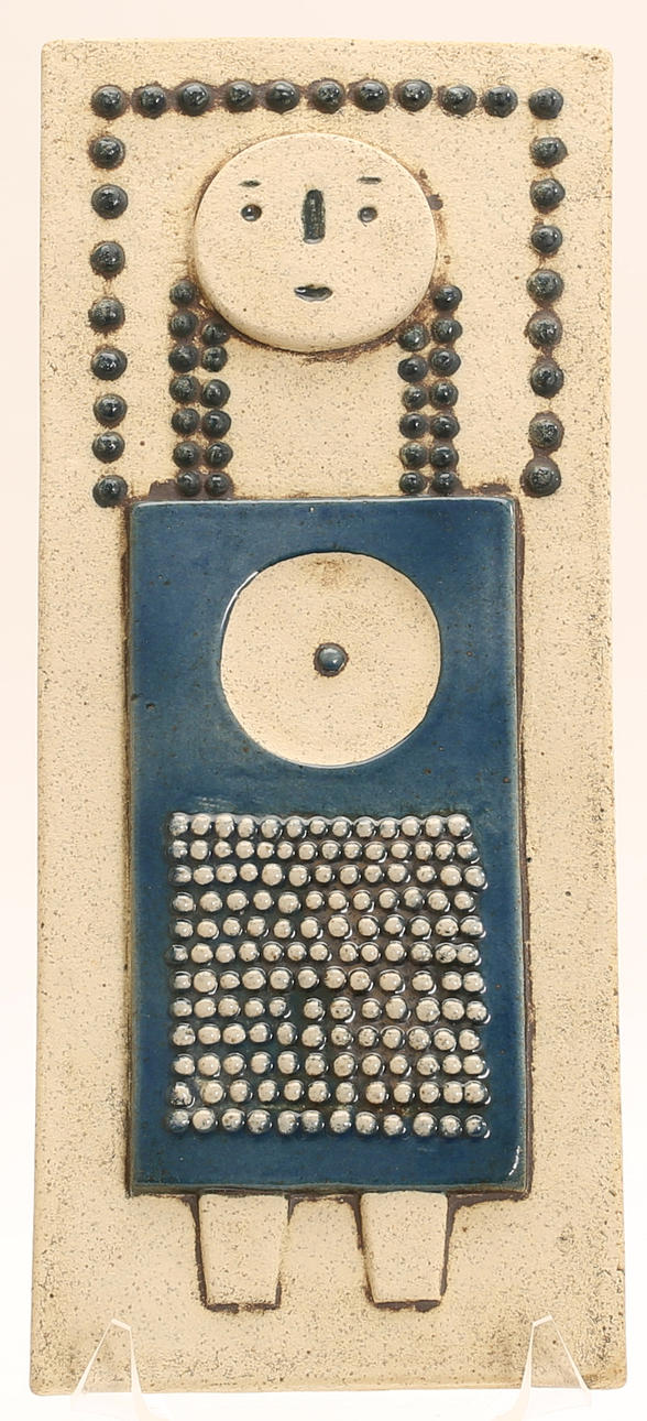 SYLVIA LEUCHOVIUS. Wandgemälde, Steinzeug, Rörstrand.