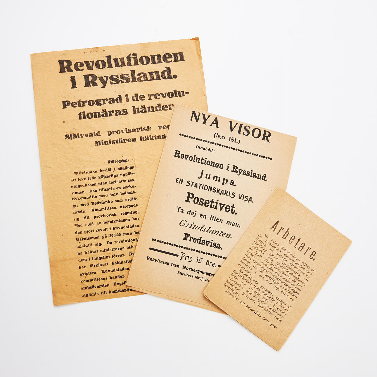RUSSIAN REVOLUTION, PAMPHLET, M. M. 3 PCS.