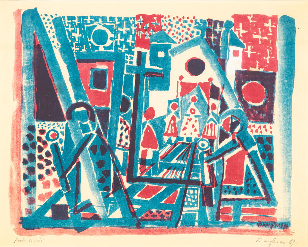 EDUARD BARGHEER (1901-1979). procession.