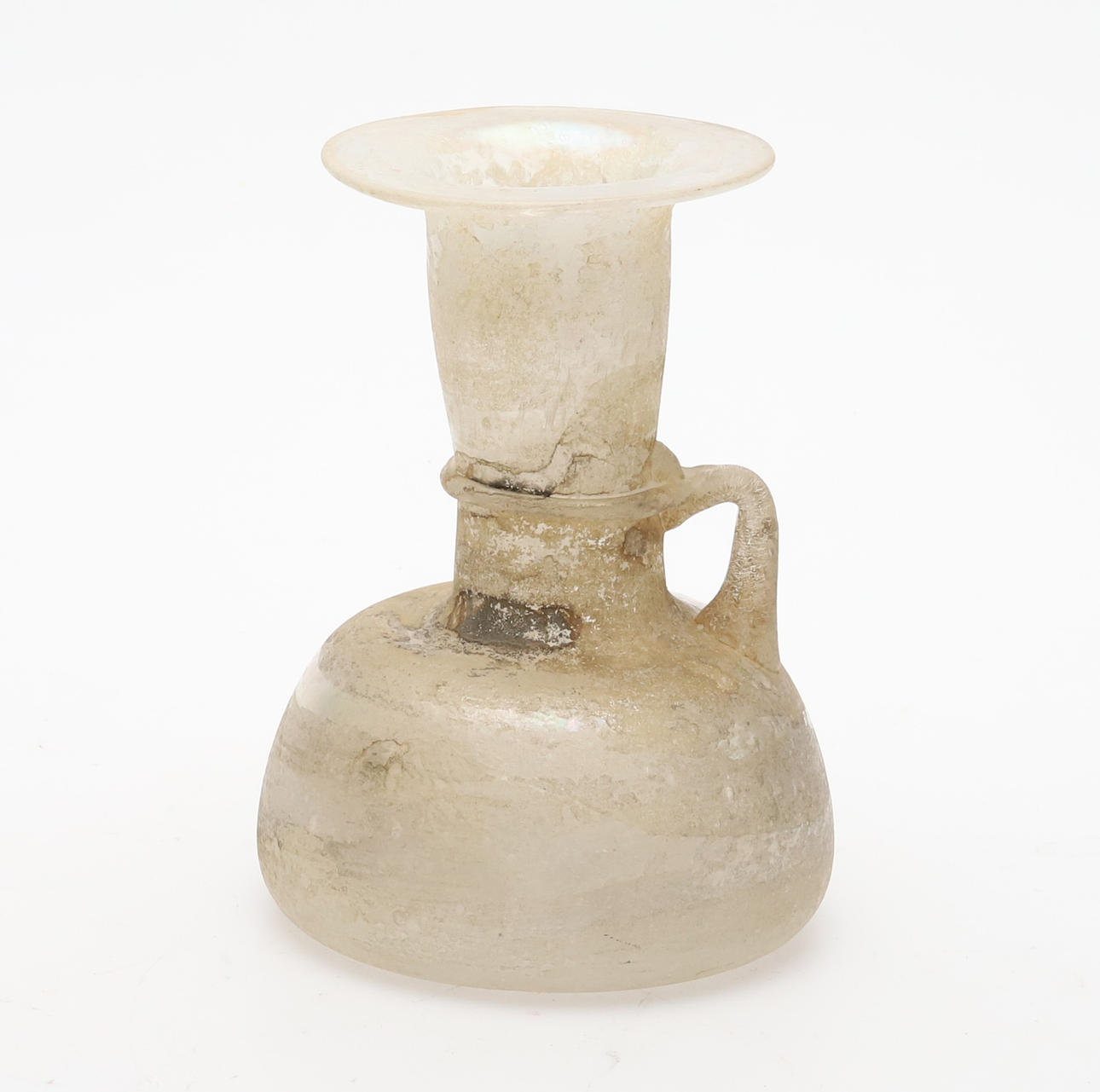 JARRÓN DE CRISTAL ANTIGUO.