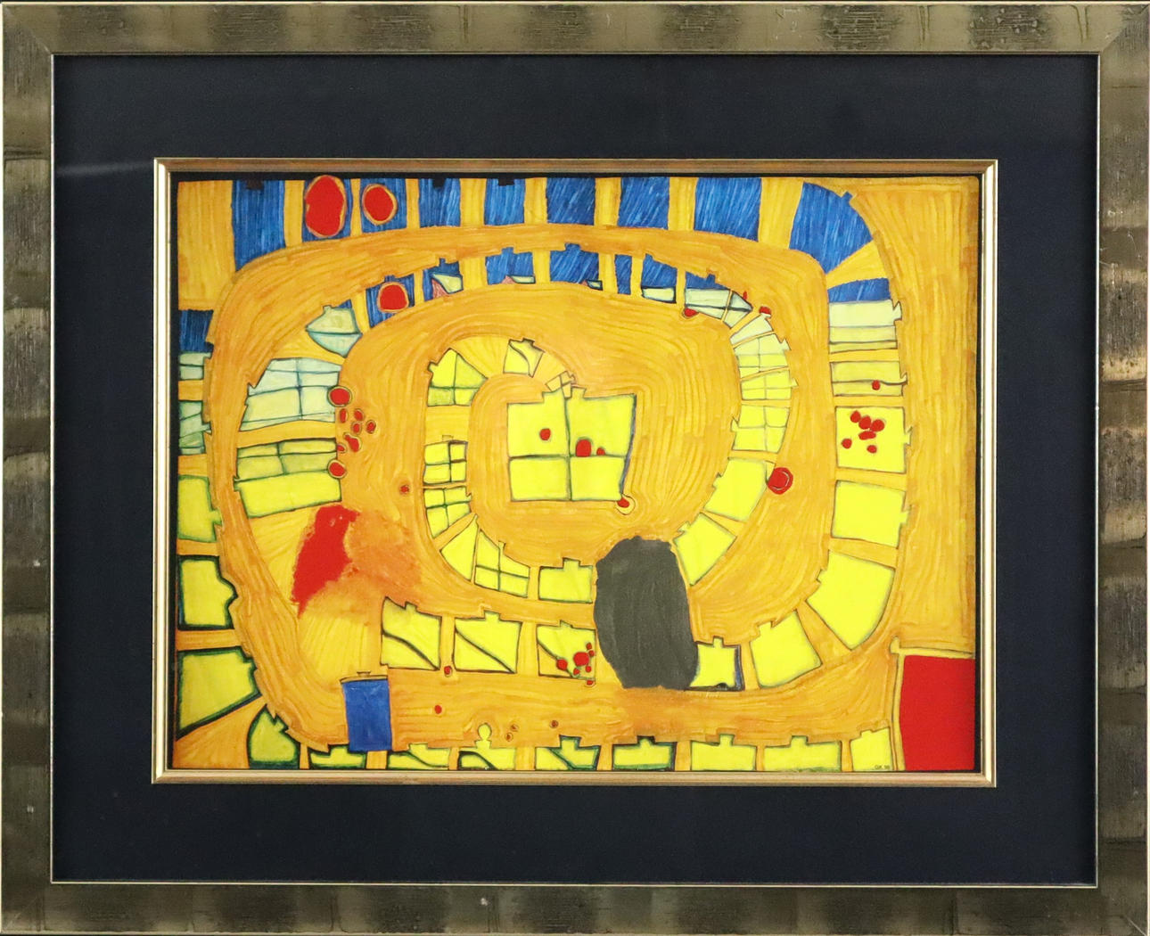 HUNDERTWASSER, FRIEDENSREICH. After. - “The Lion of Venice”, color offset print.