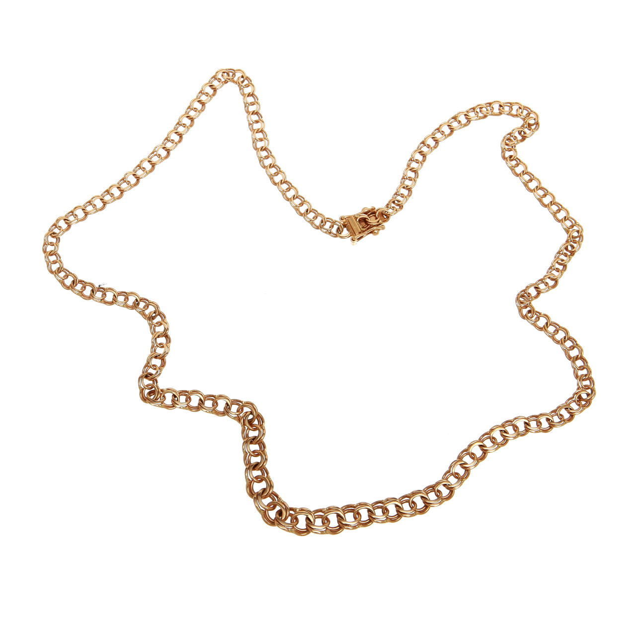 HALSLÄNK, 18K rödguld, Bissmarck. Vikt 10,7 g.