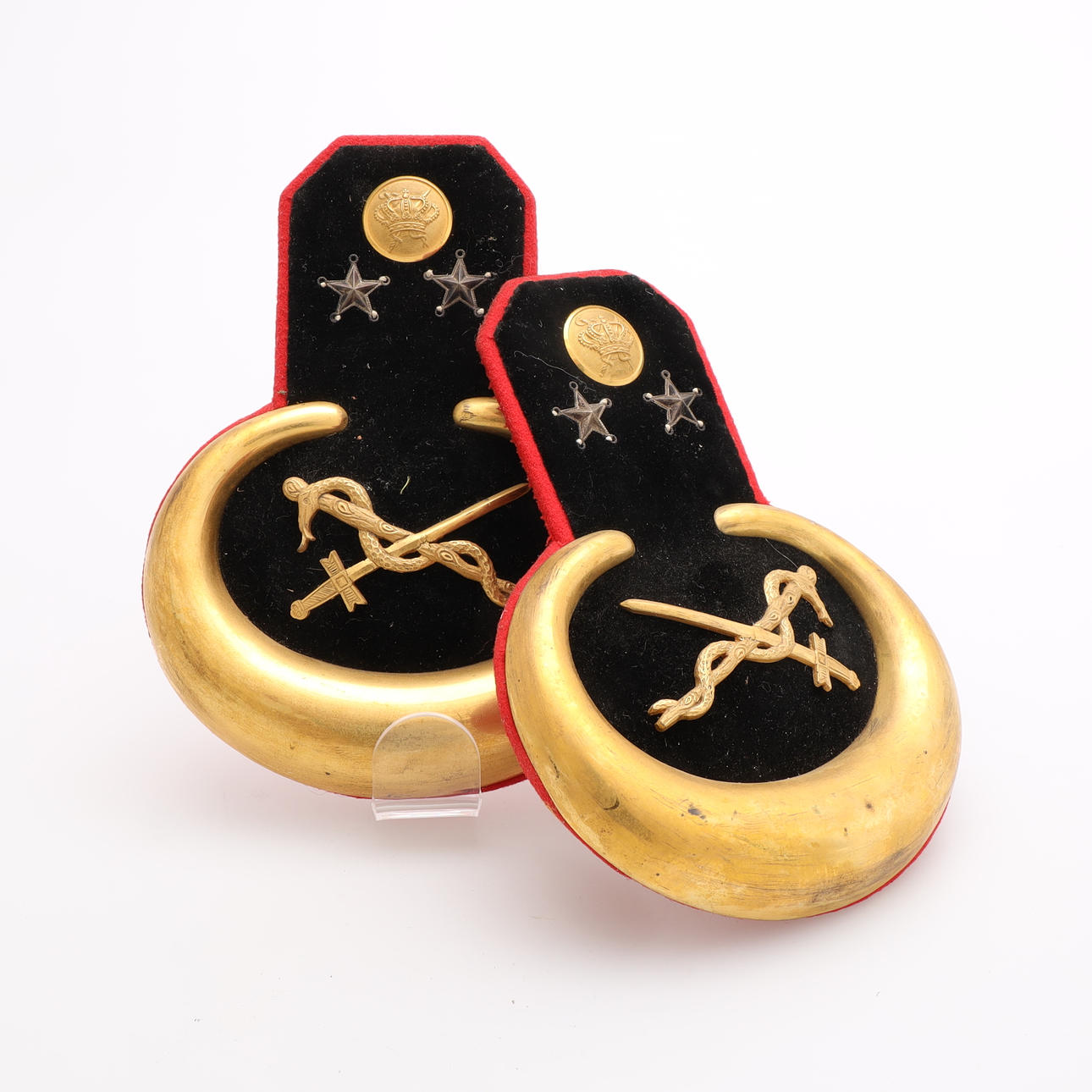 EPAULETTER, et par, Feltlæge, m/1876.