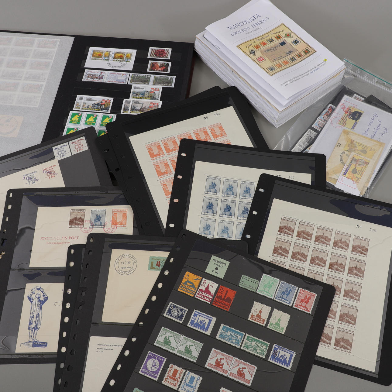 A collection of local mail, 20th century.