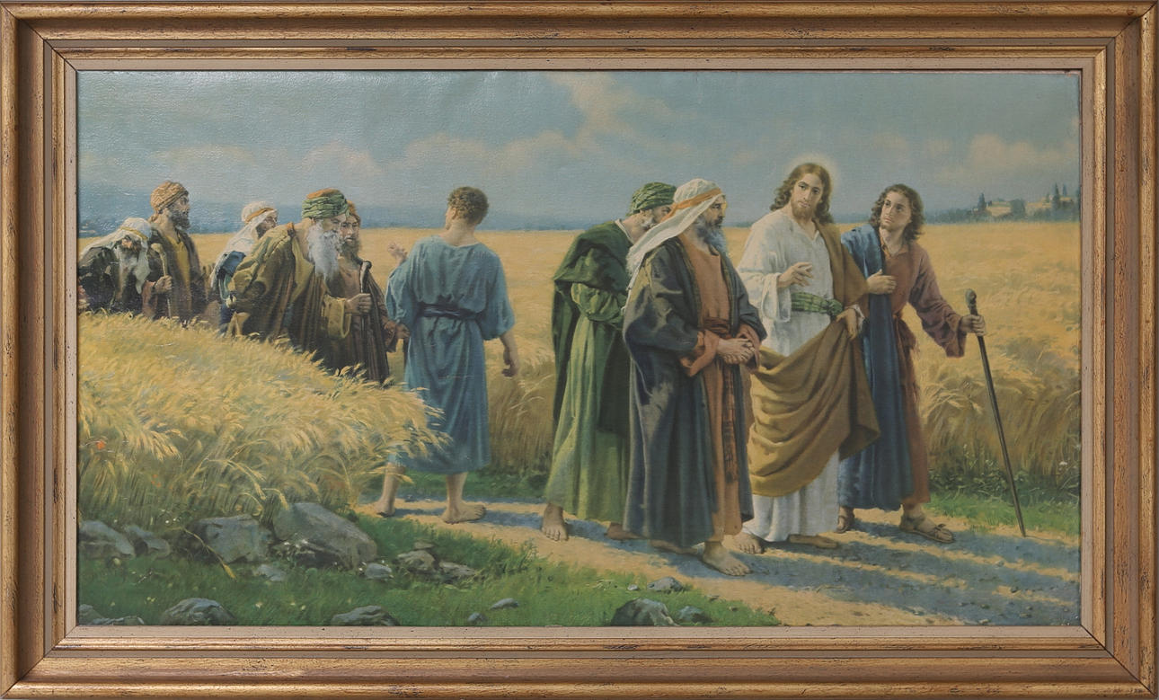 TAVLA, religiöst motiv, tryck.