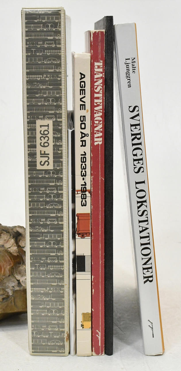 Svensk tog- og vognhistorie. 6 bind.