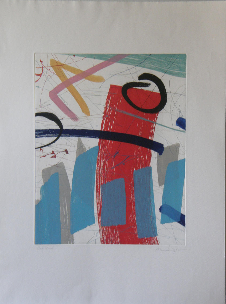 MERZHÄUSER, WERNER. Etsning på handgjort papper - 90-talet.