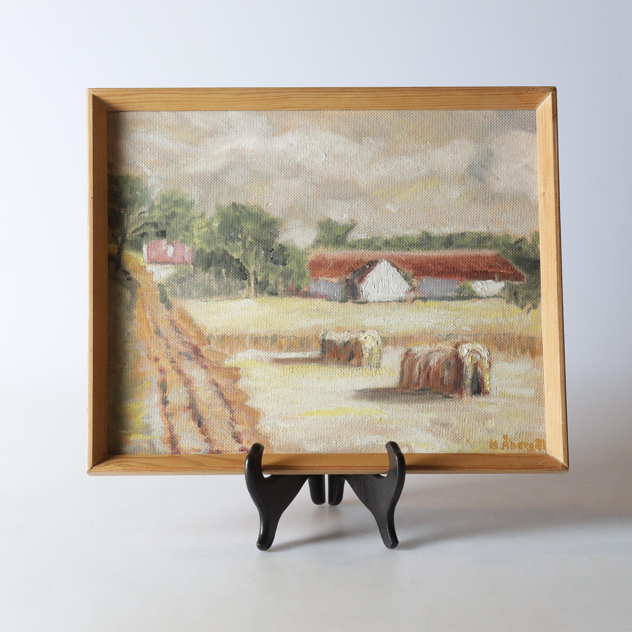 MARTIN ÅBERG. Oil on panel, landscape, signed and dated -81.