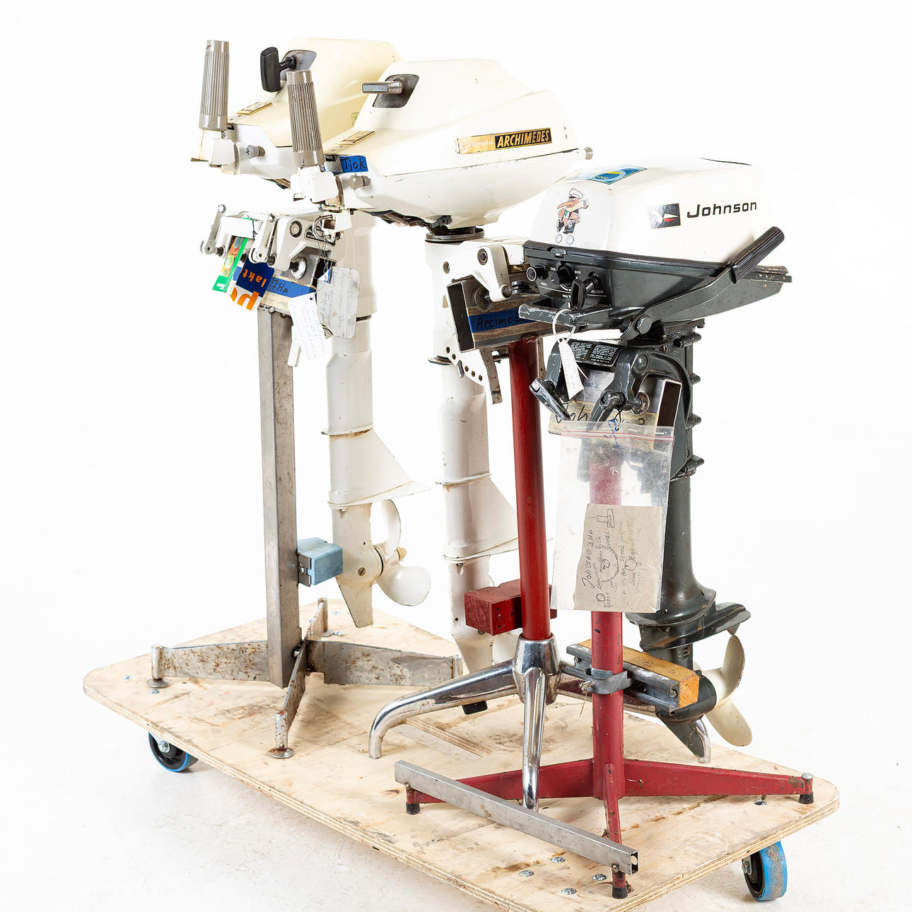 BÅTMOTORER, 3st bl.a Johnson 3hp.