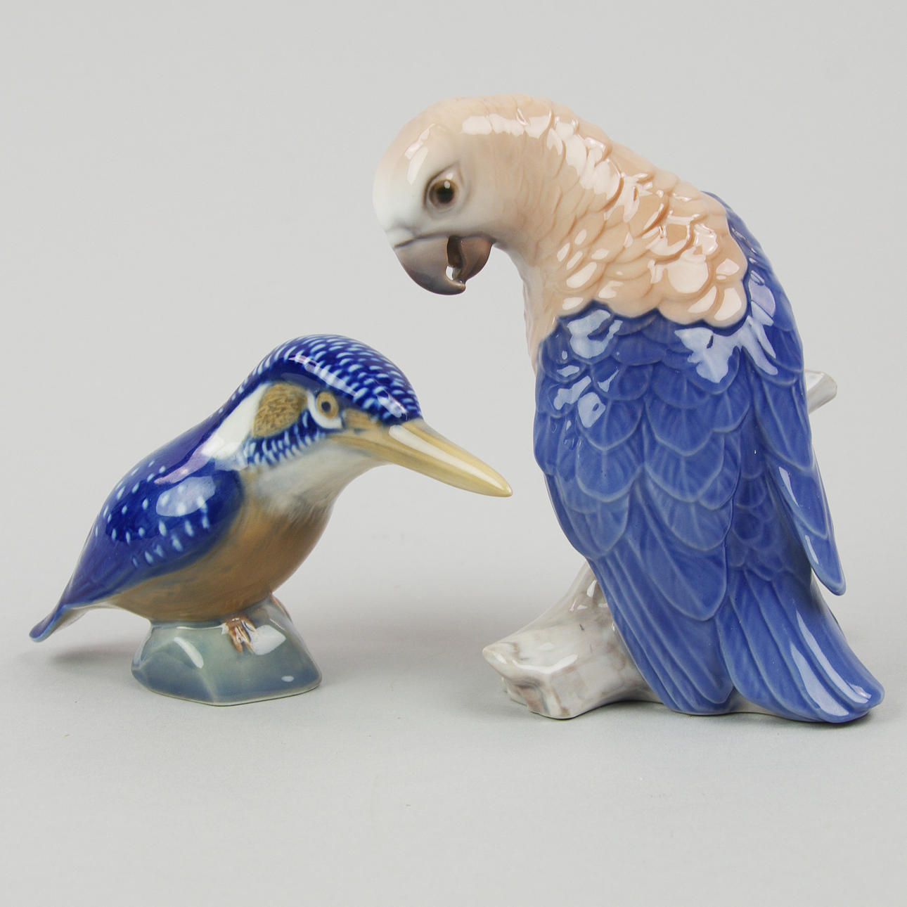 FIGURINER, 2 stycken fåglar, Royal Copenhagen och Bing & Gröndal.