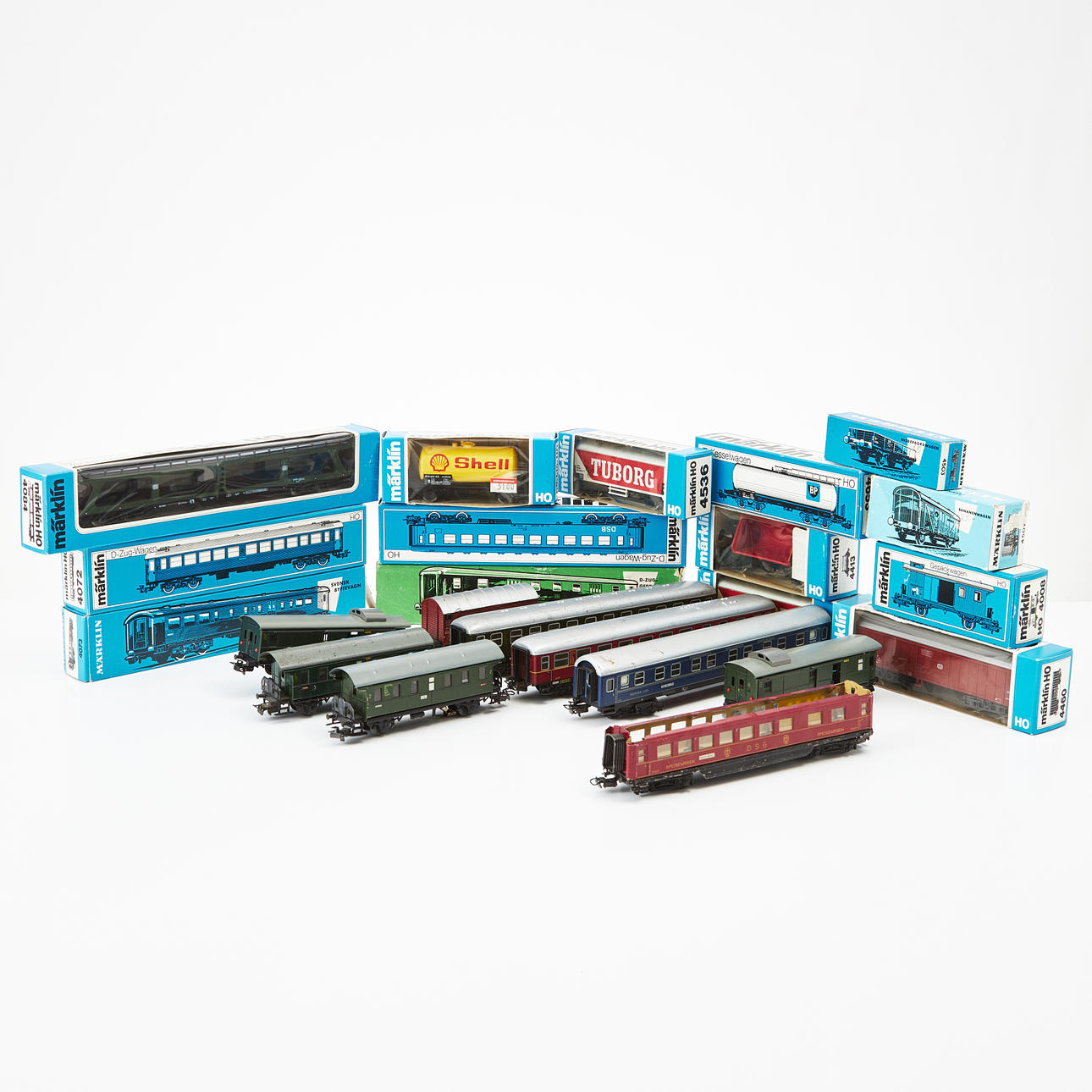 MÄRKLIN, 22 carritos, HO.