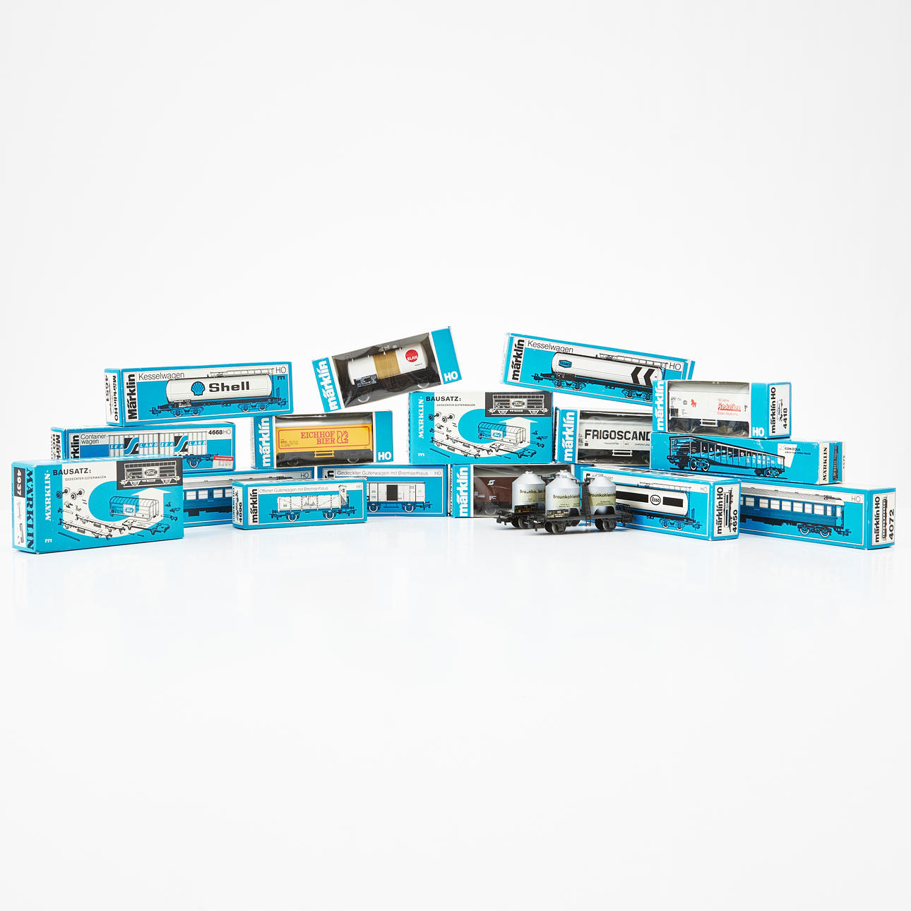 MÄRKLIN, 19 Rollwagen, HO.