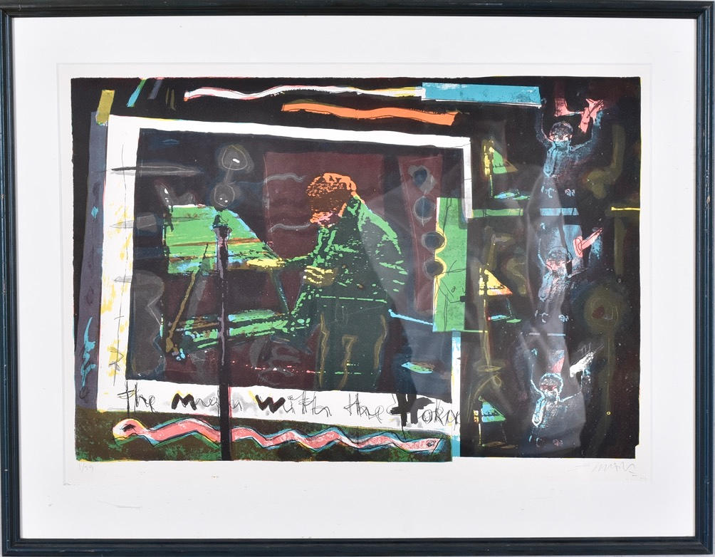 PACO SIMÓN. Color lithography.