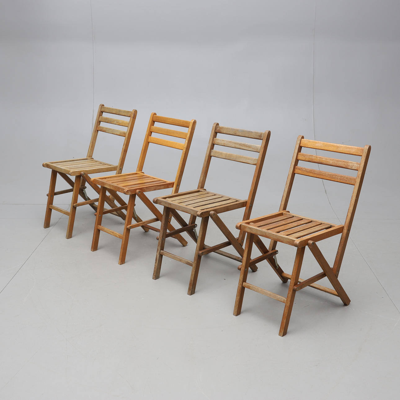 KLAFFSTOLAR, 4 st, teak, Ashby Garden, samtida.