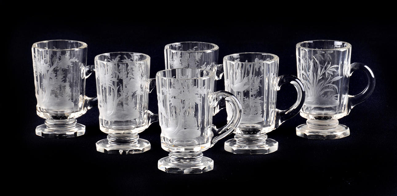 SNAPSGLAS, motiv med vilda djur, 6 st.