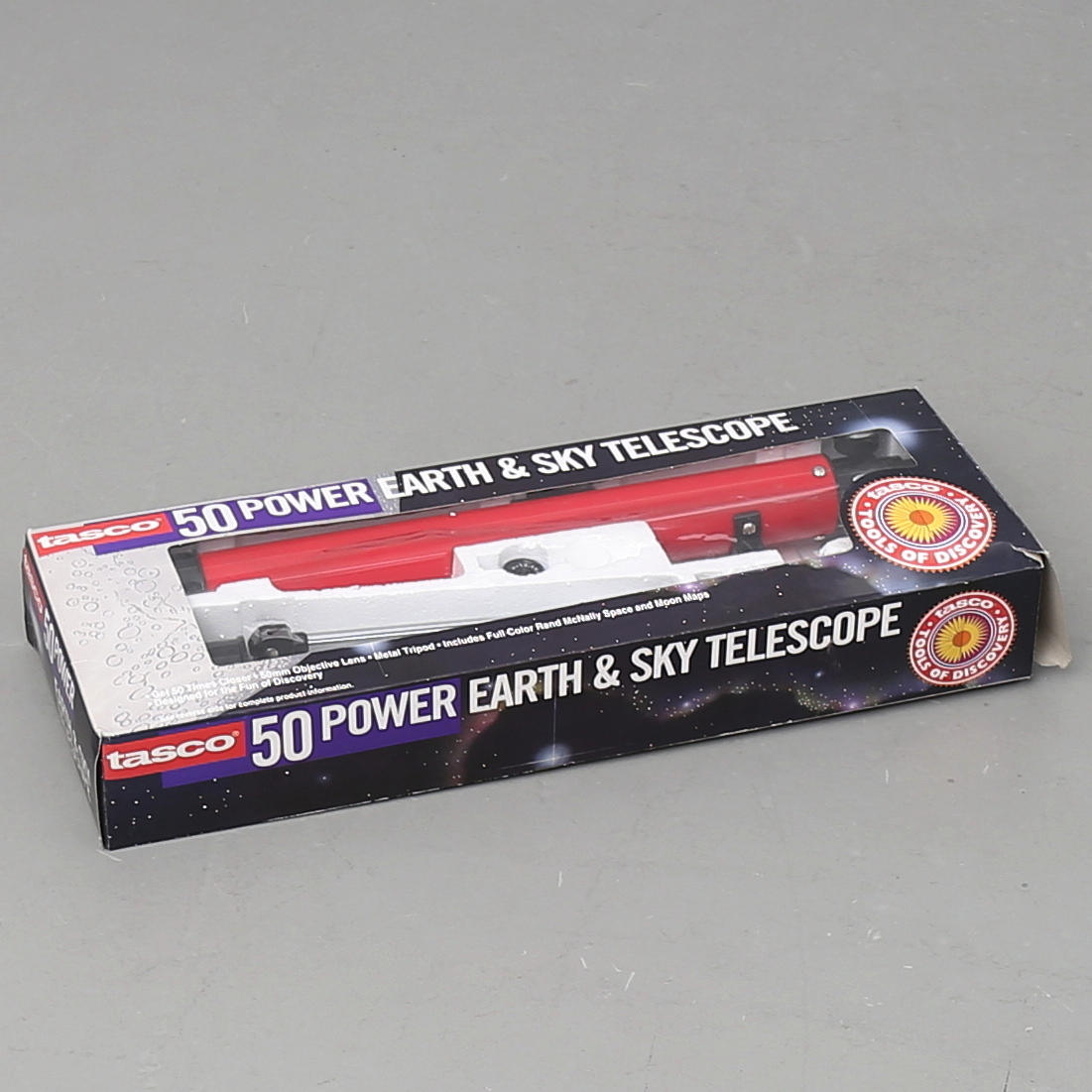 TELESKOP, Tasco, 50 power earth & sky telescope.
