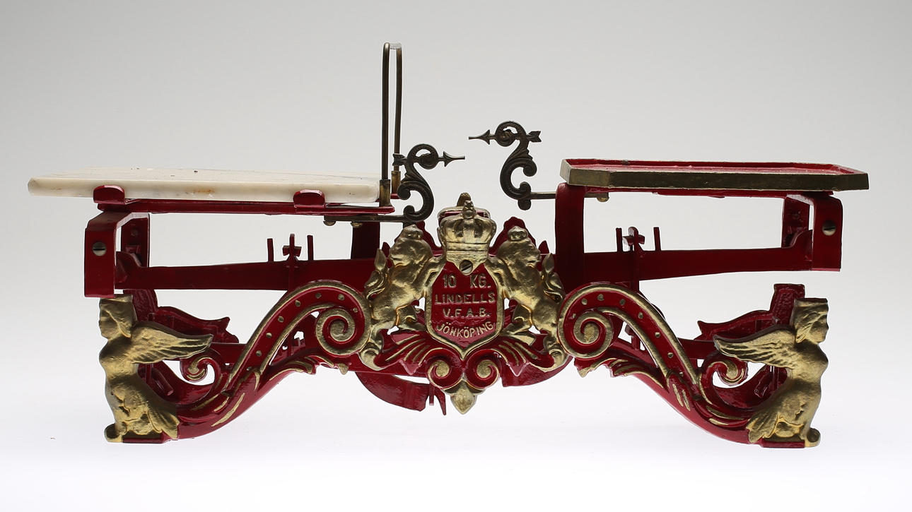 BALANSVÅG, gjutjärn, Lindells, Jönköping.