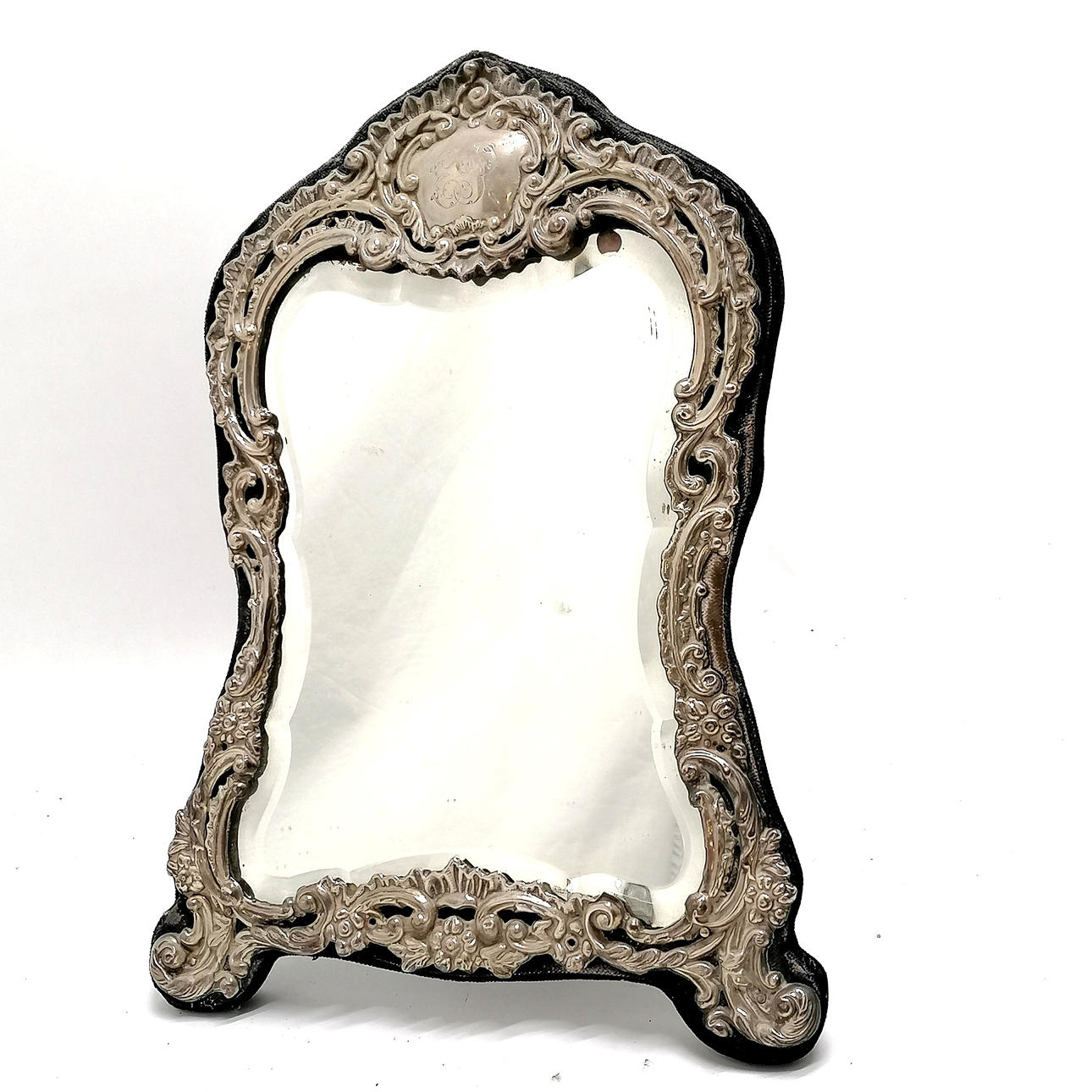 ANTIK SØLVFRONTET STAFFELI STATIV AF WILLIAM J HOLMES.