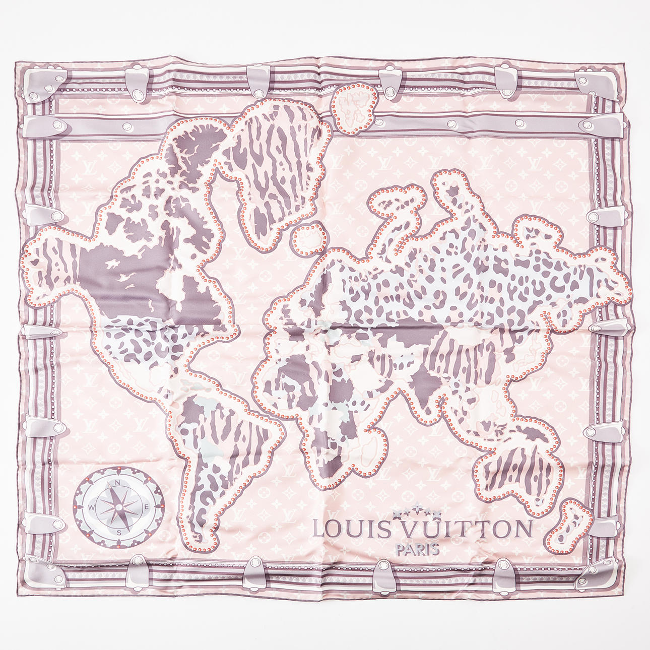 LOUIS VUITTON, scarf, "LV World".