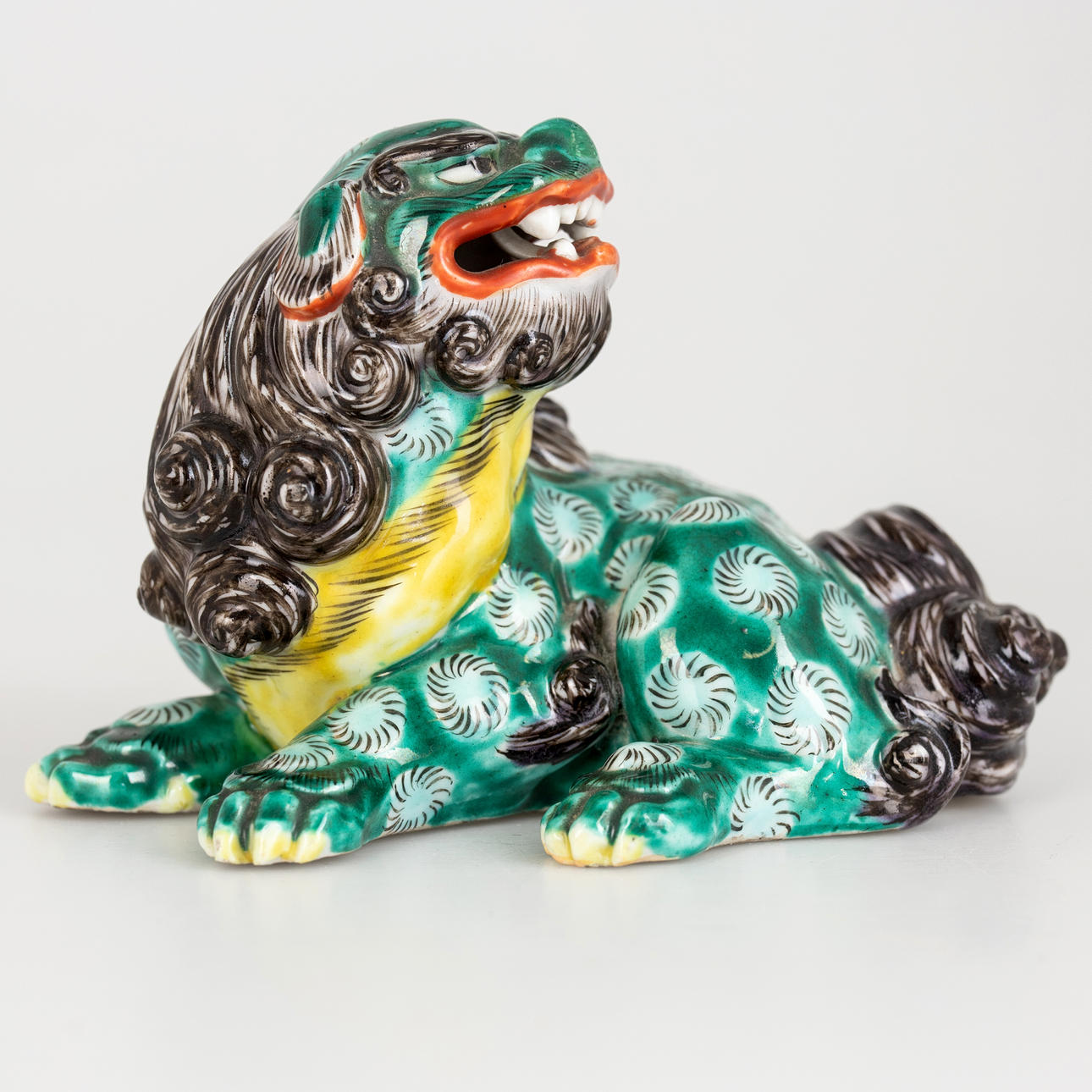 Japanischer Wächterlöwe, Kutani, Meiji-Periode.