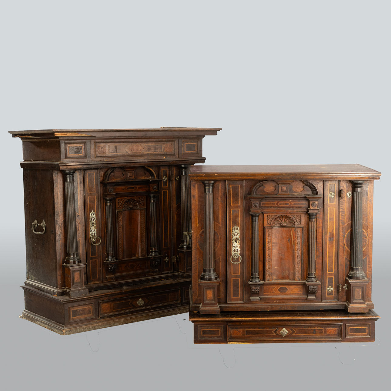 Historicism façade cabinet in the Ulm Renaissance style, Germany, 2nd ...