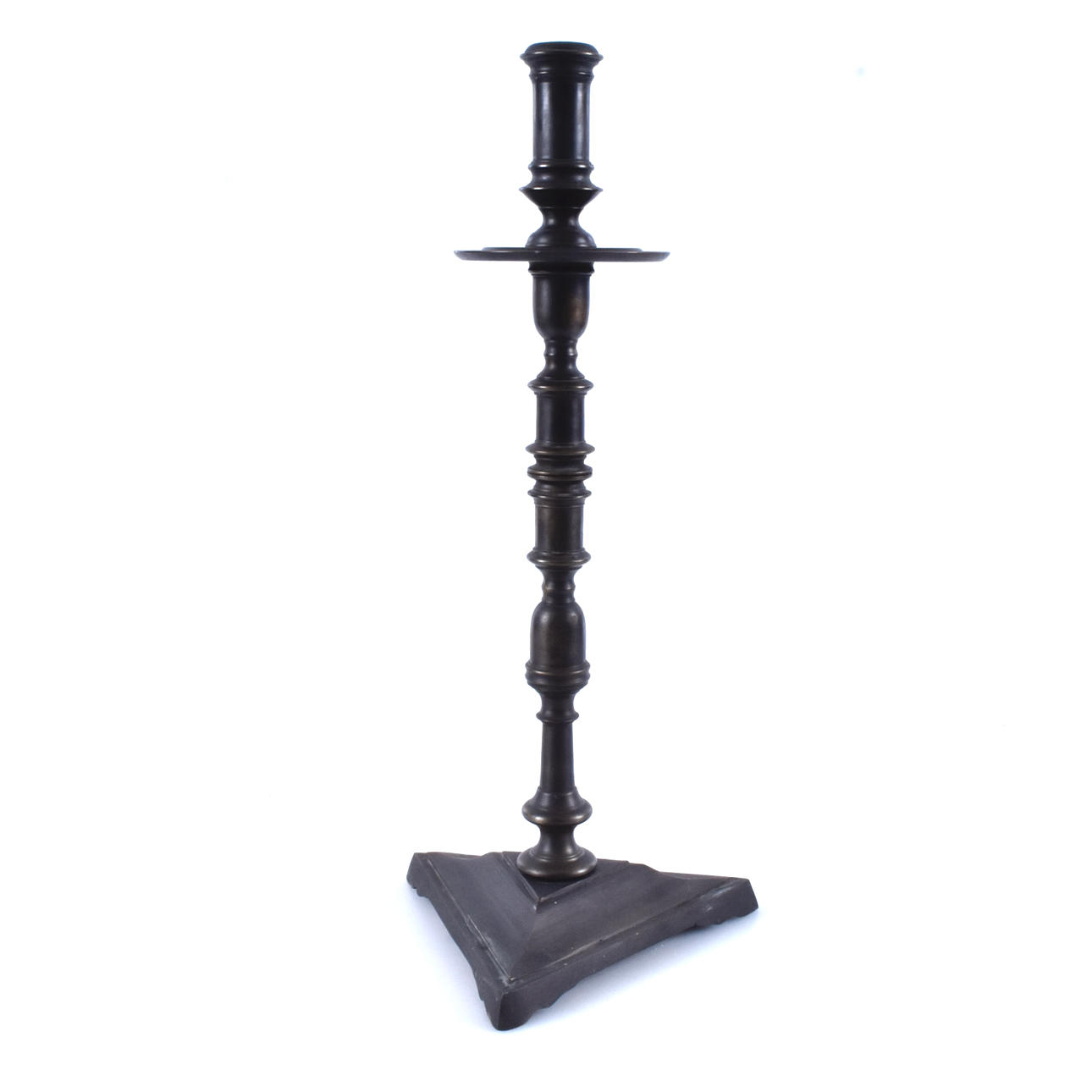 A 19th century floor candlestick.