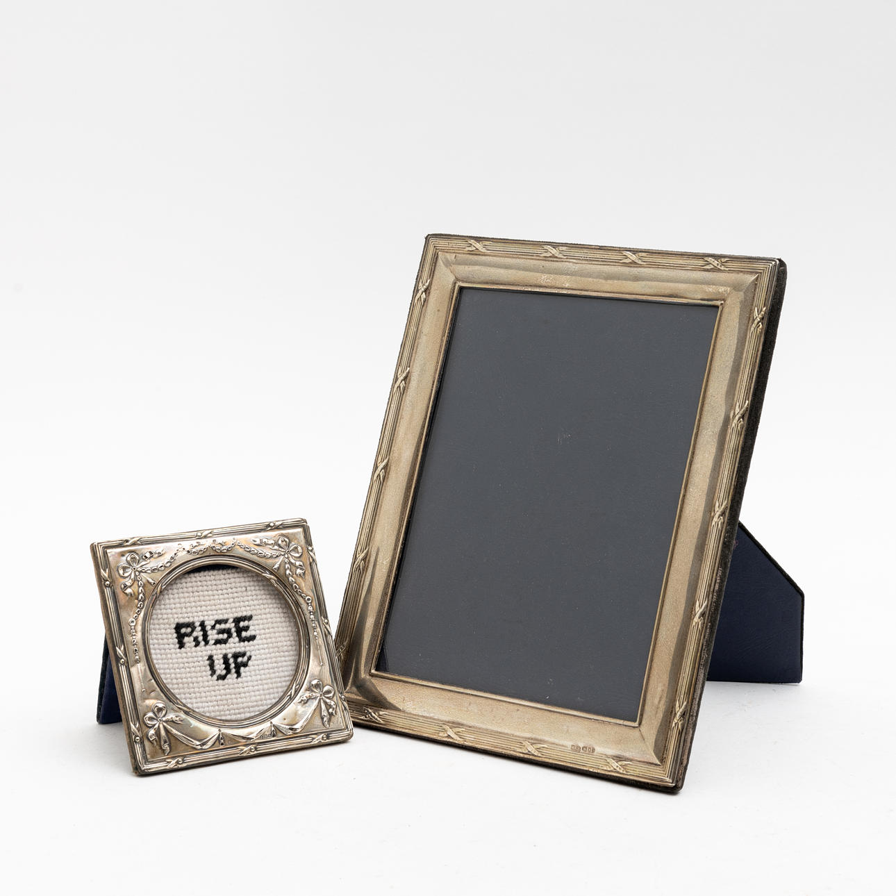 Two silver frames, Birmingham and London, 20th century.