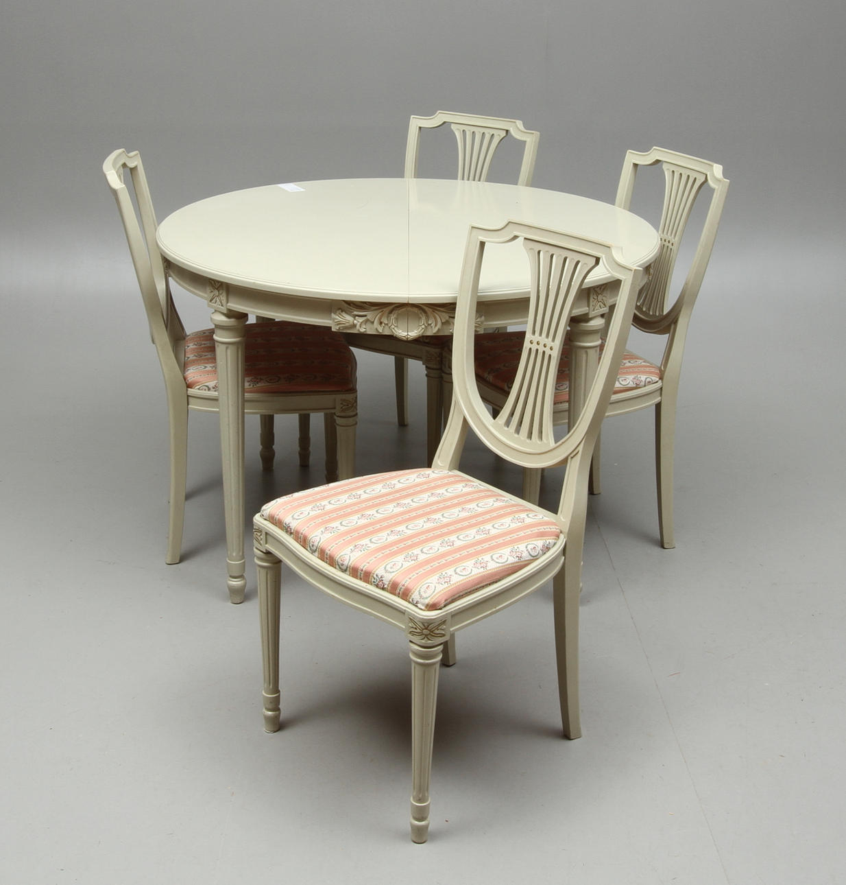 MATGRUPP, 5 delar, gustaviansk stil, 1900-tal.