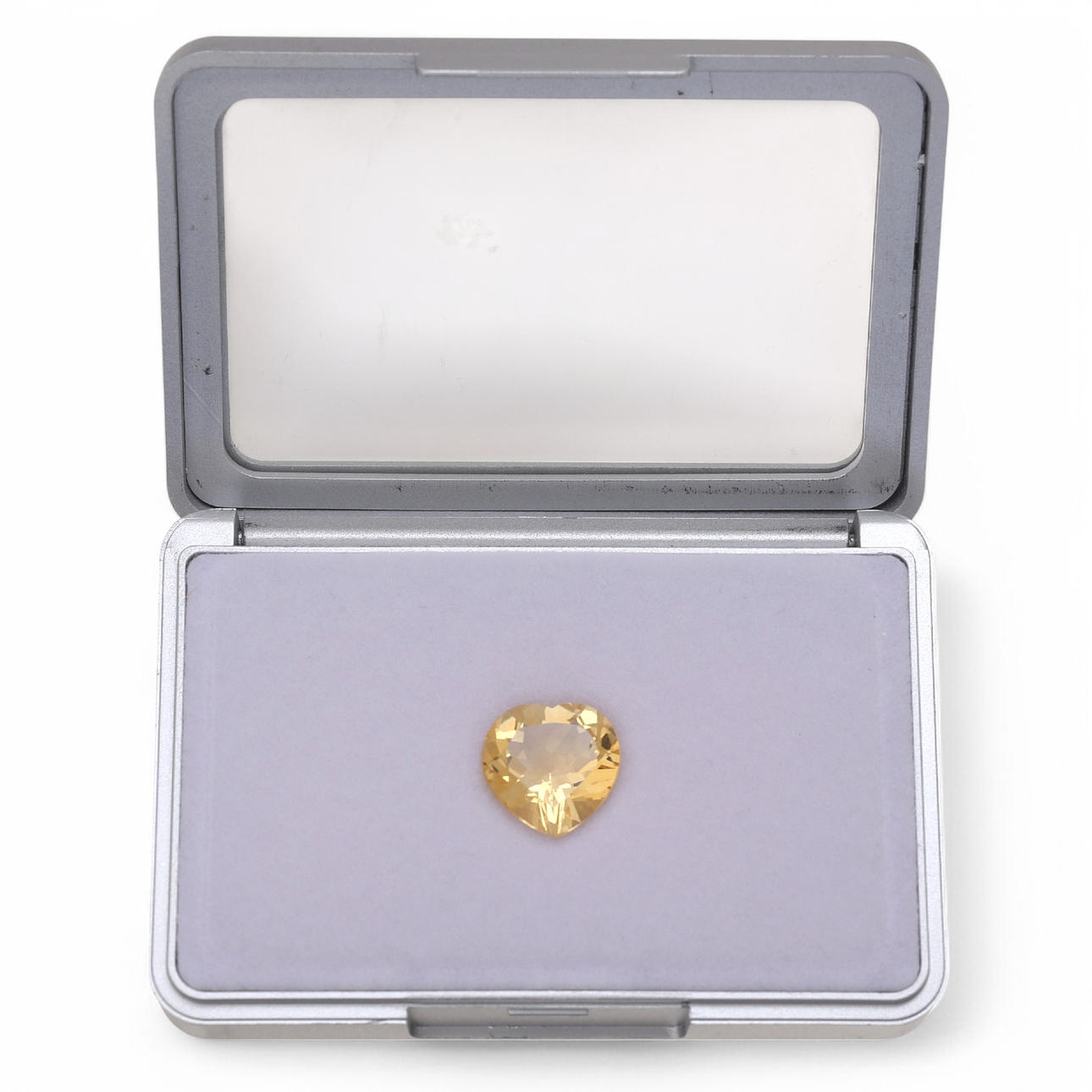 Cuarzo citrino sin montar con certificado.