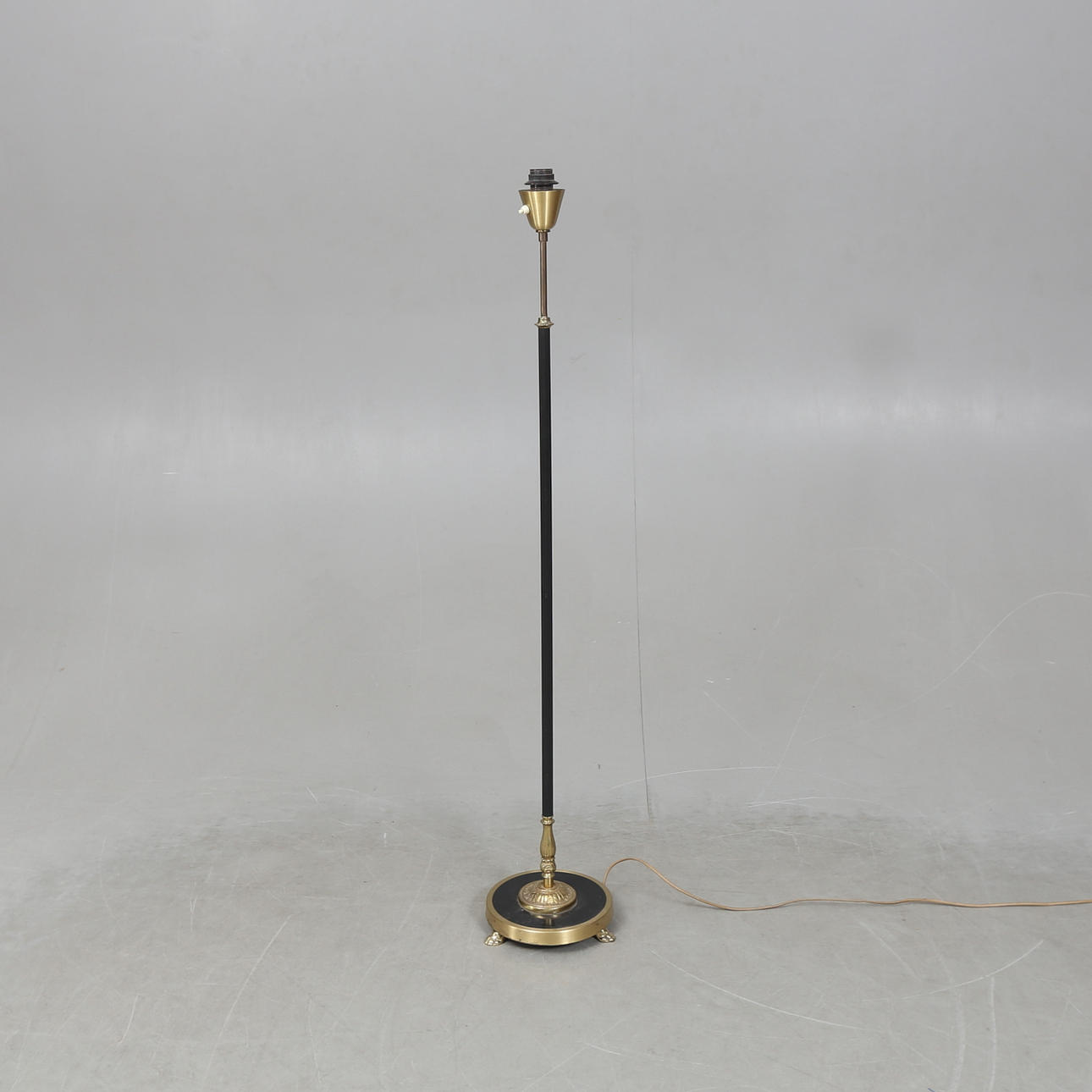 A metal floor lamp, 1940s.