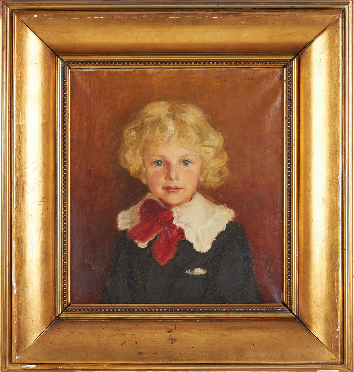 MAJA SÖDERLUND. Child portrait, depicting Knud G. Bolander (1897-1967 ...