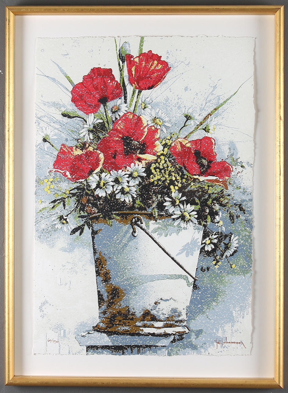 NILS. E. JOHANSSON. Litografi, signerad och numrerad 60/150.