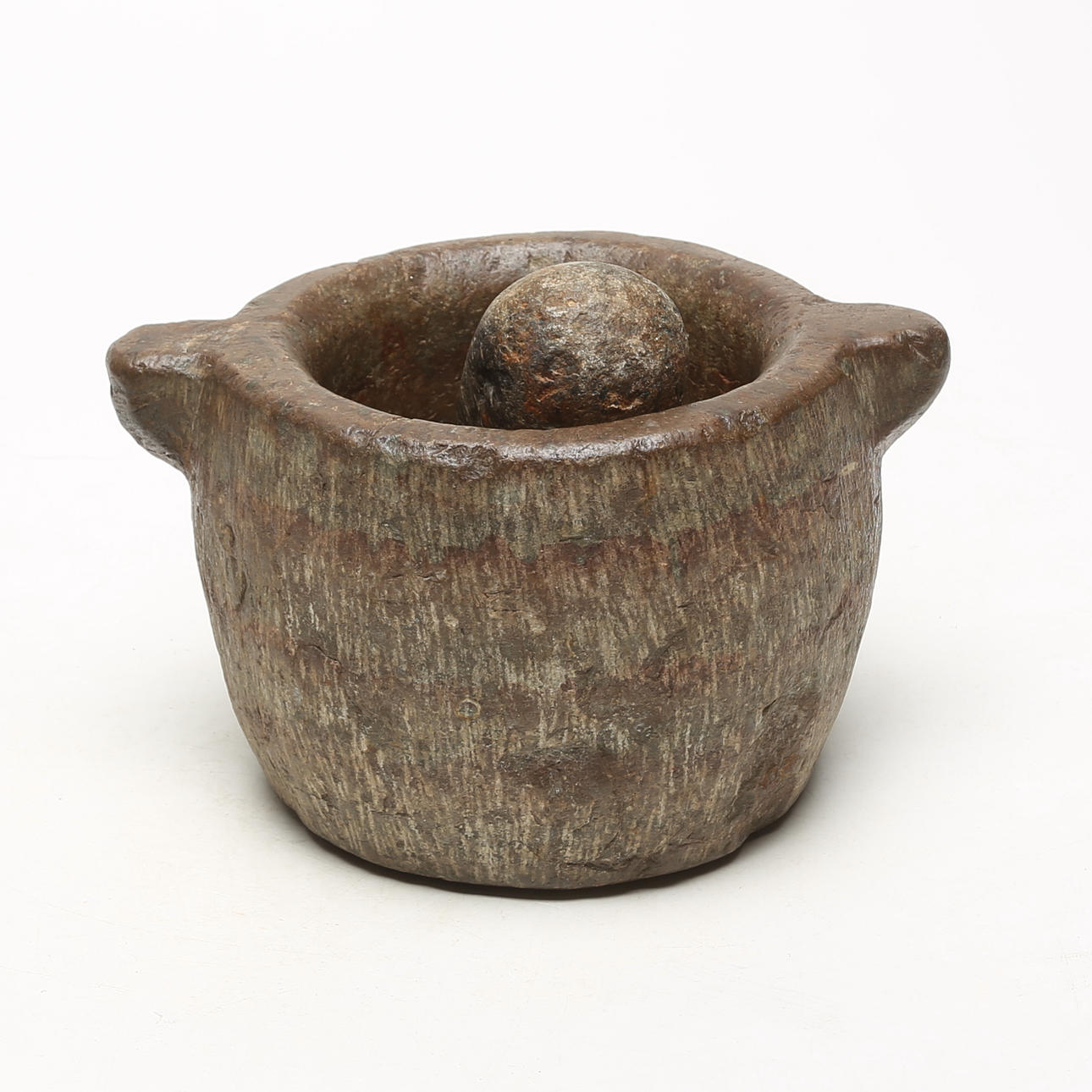 MORTERO, con mortero, probablemente del siglo XVIII.