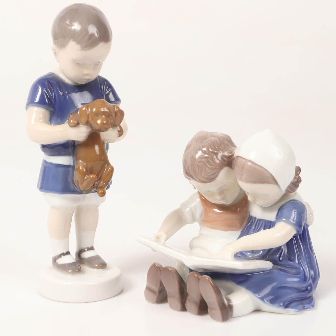 Two porcelain figurines, Bing & Gröndahl, Denmark.