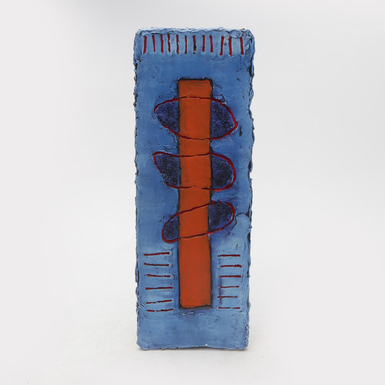 JENS HÜBNER. A wall mural, mixed media, signed.