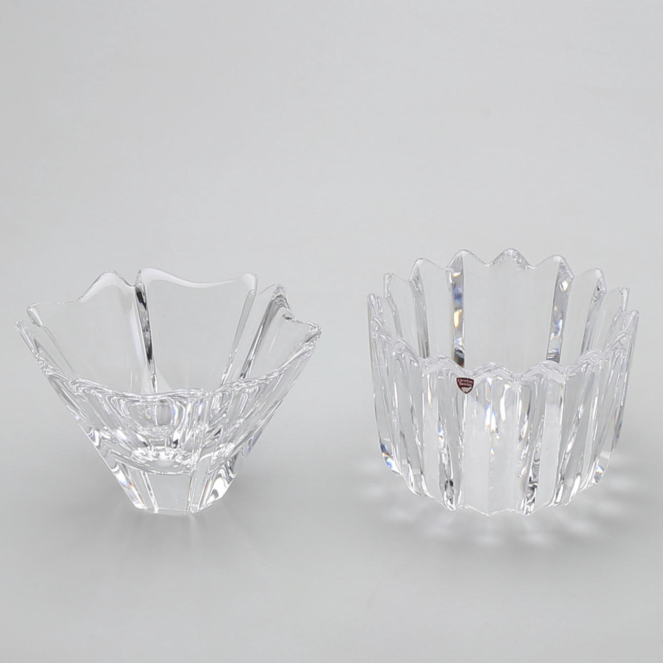 SKÅLAR i glas, Orrefors.