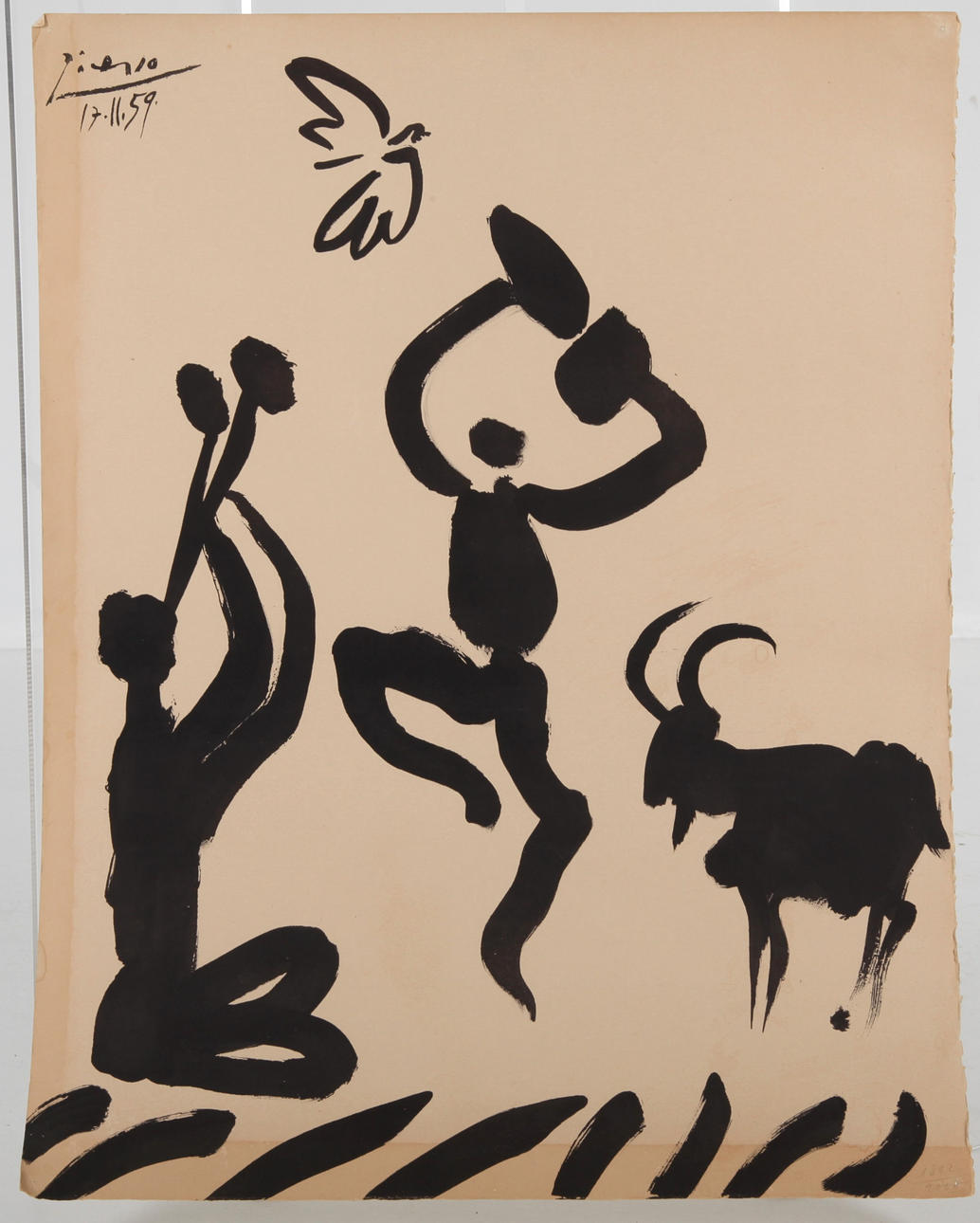 PABLO PICASSO, Litografisk tryk, 1959.