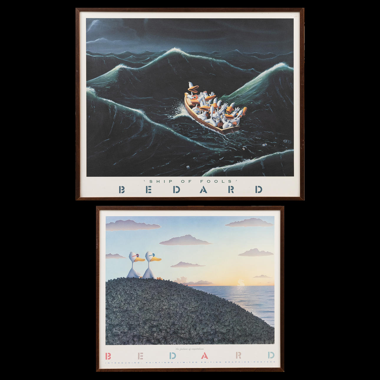 MICHAEL BEDARD. Poster, 2 Stück Offsetdruck, unsigniert.