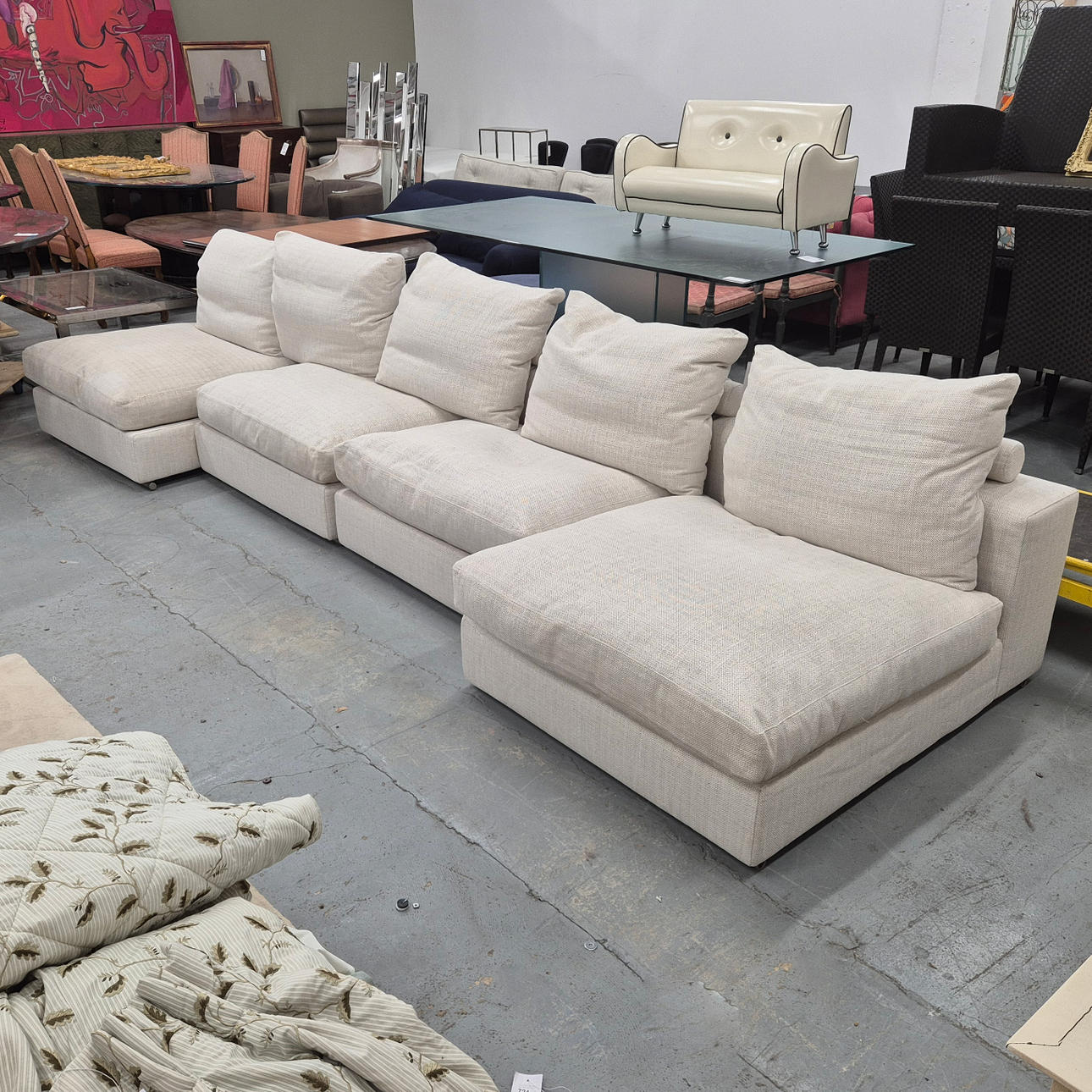 FLEXFORM GROUNDPIECE SECTIONAL SOFA.