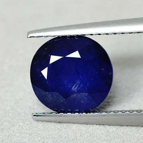 SAPHIR, 4.14 CT.. Blå.