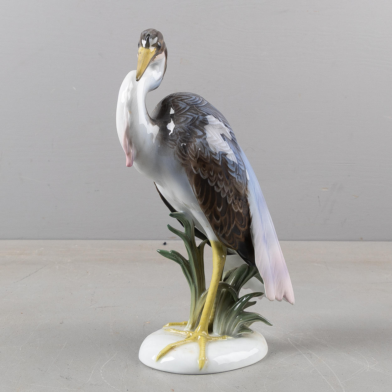 FIGURINE, heron, porcelain, Rosenthal.