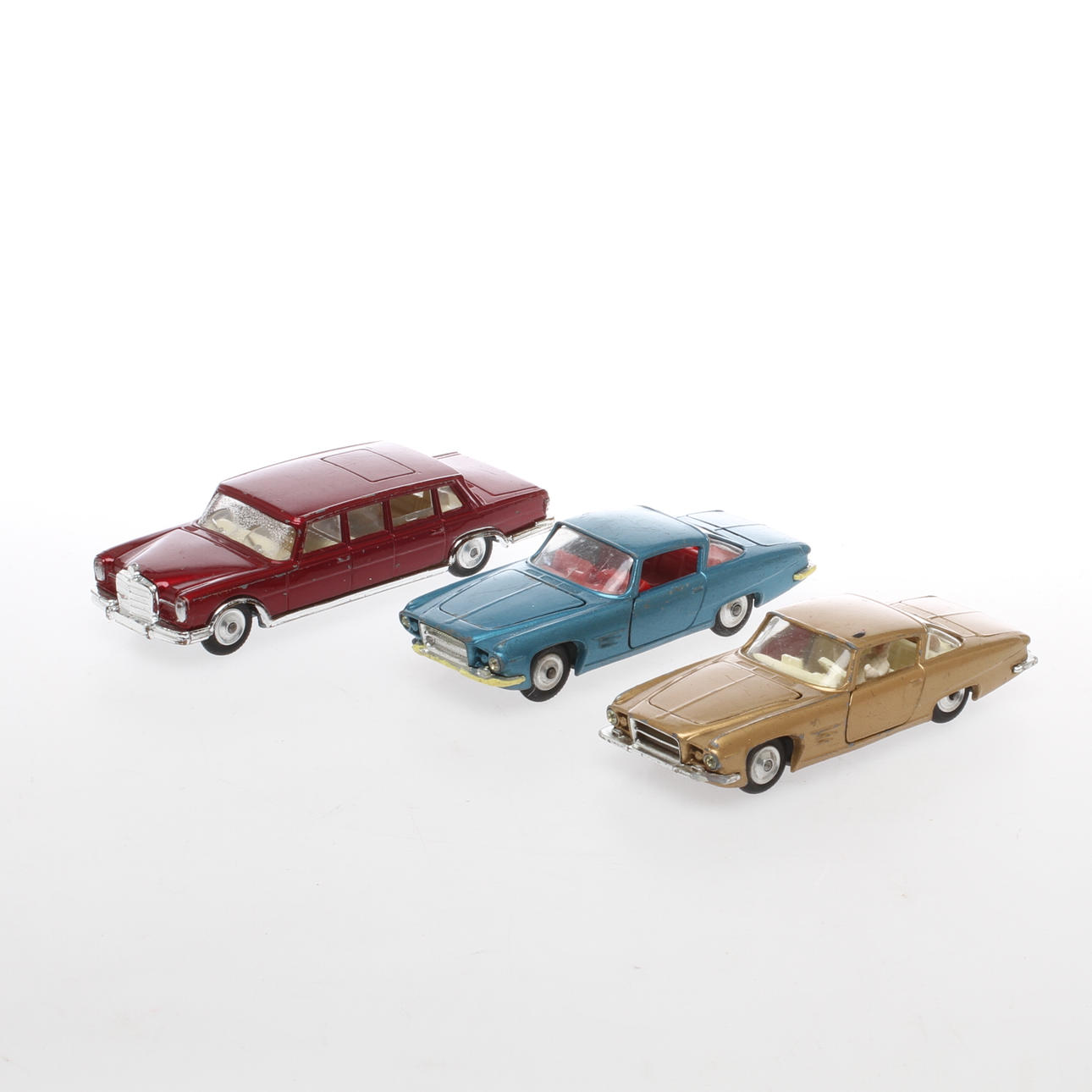CORGI bilar. Tre stycken. Mercedes, Ghia och Ghia.