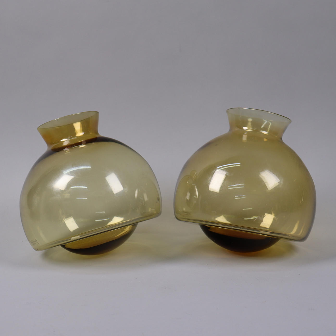 MATZ BORGSTRÖM, Lindshammar, glasvaser, 2stk.