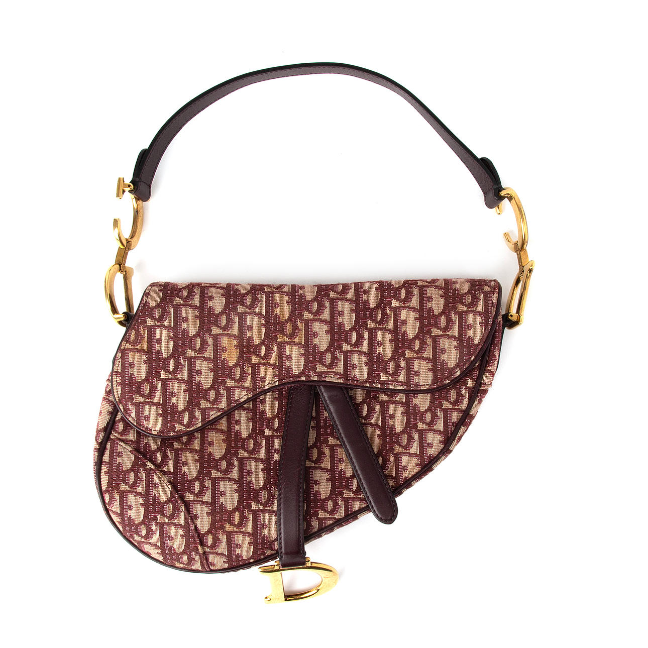 DIOR. Bag, “Saddle Bag”, jacquard.