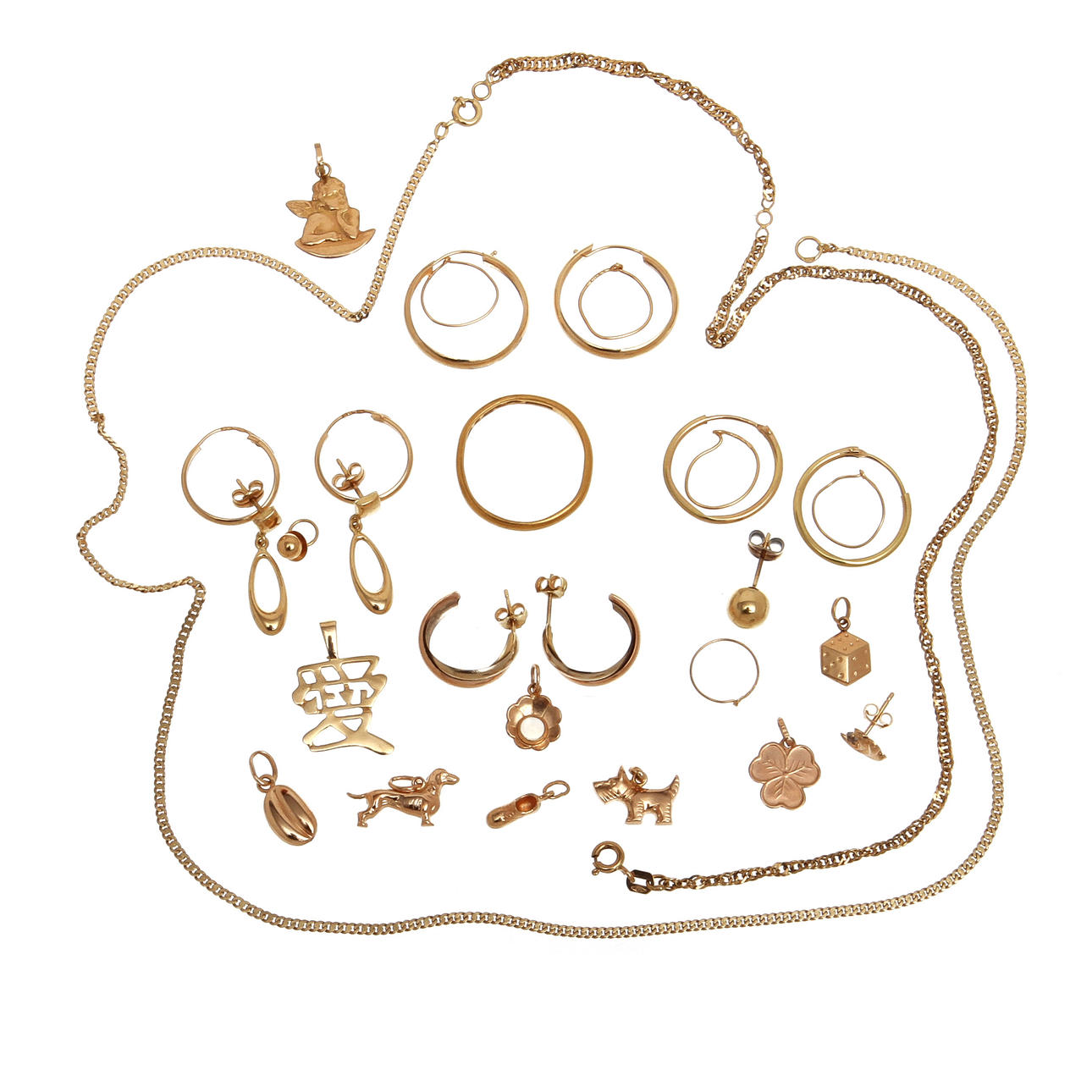 SMYCKEN, 18K rödguld. Vikt 22,6 g.